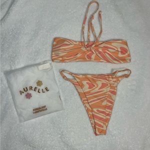 Aurelle Fiji Orange Swimsuit